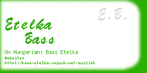 etelka bass business card